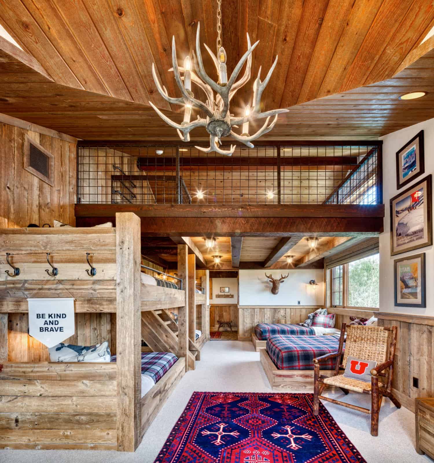 rustic-bunk-bedroom