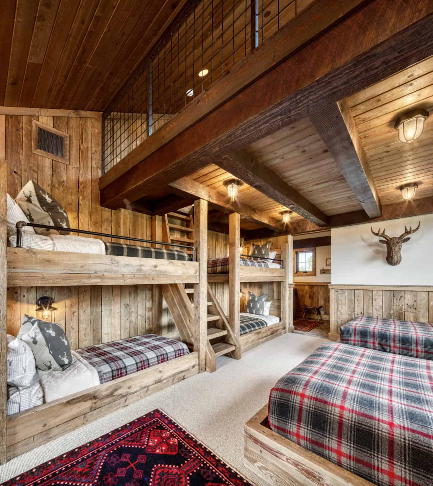 rustic-bunk-bedroom
