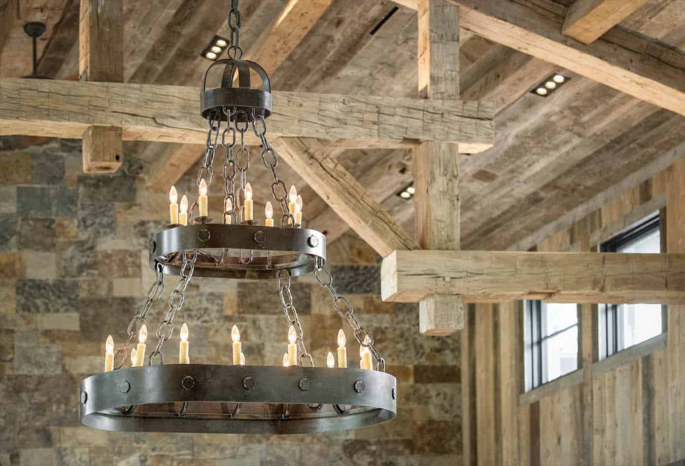 rustic-living-room-chandelier