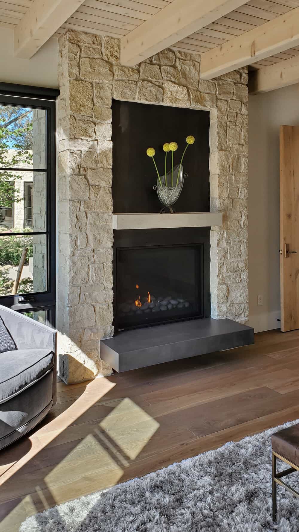 contemporary-bedroom-fireplace