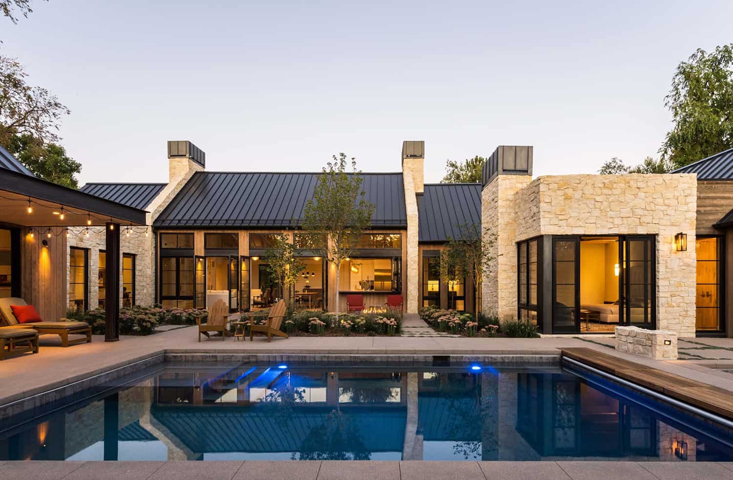 contemporary-swimming-pool-dusk