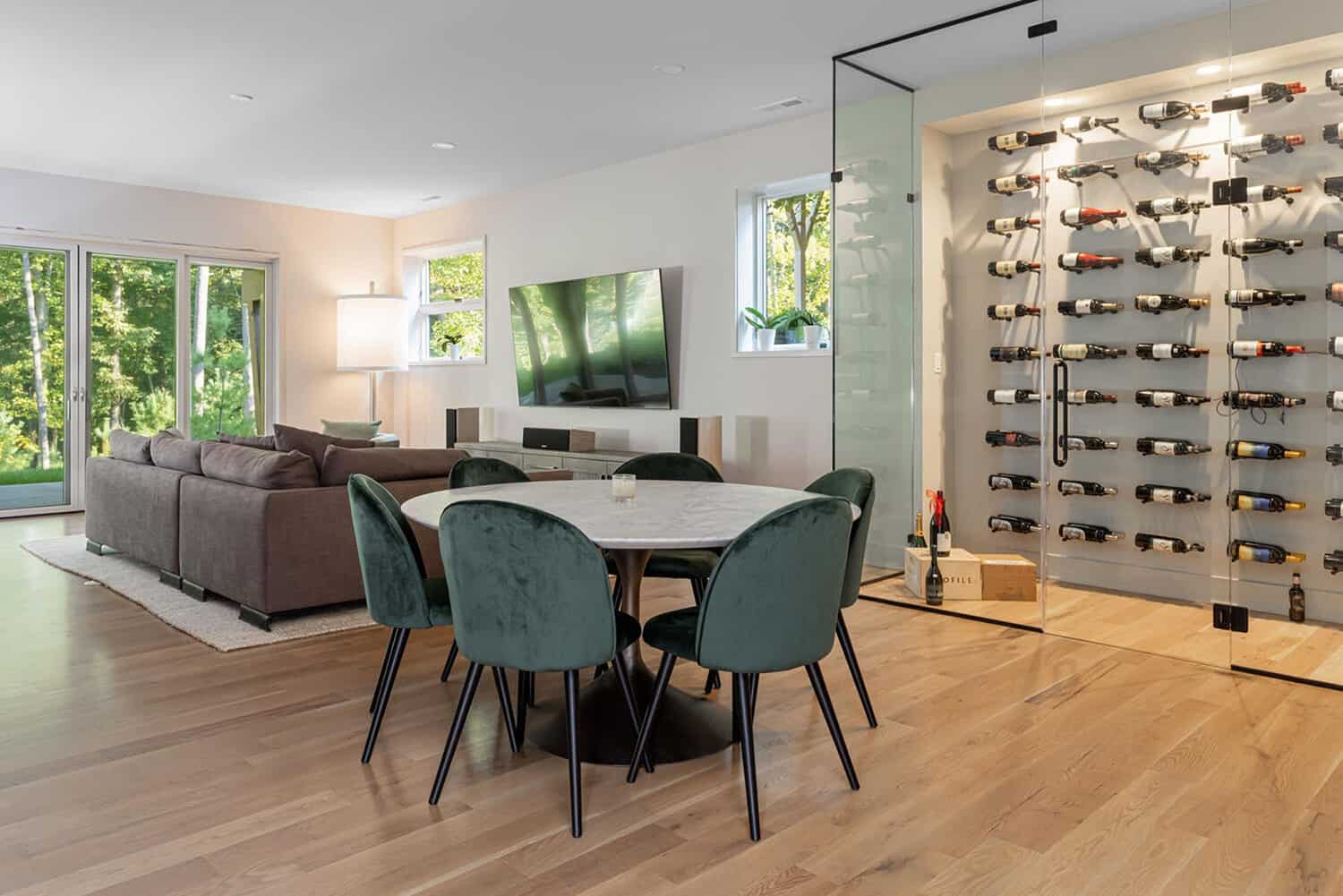 contemporary-basement-wine-cellar