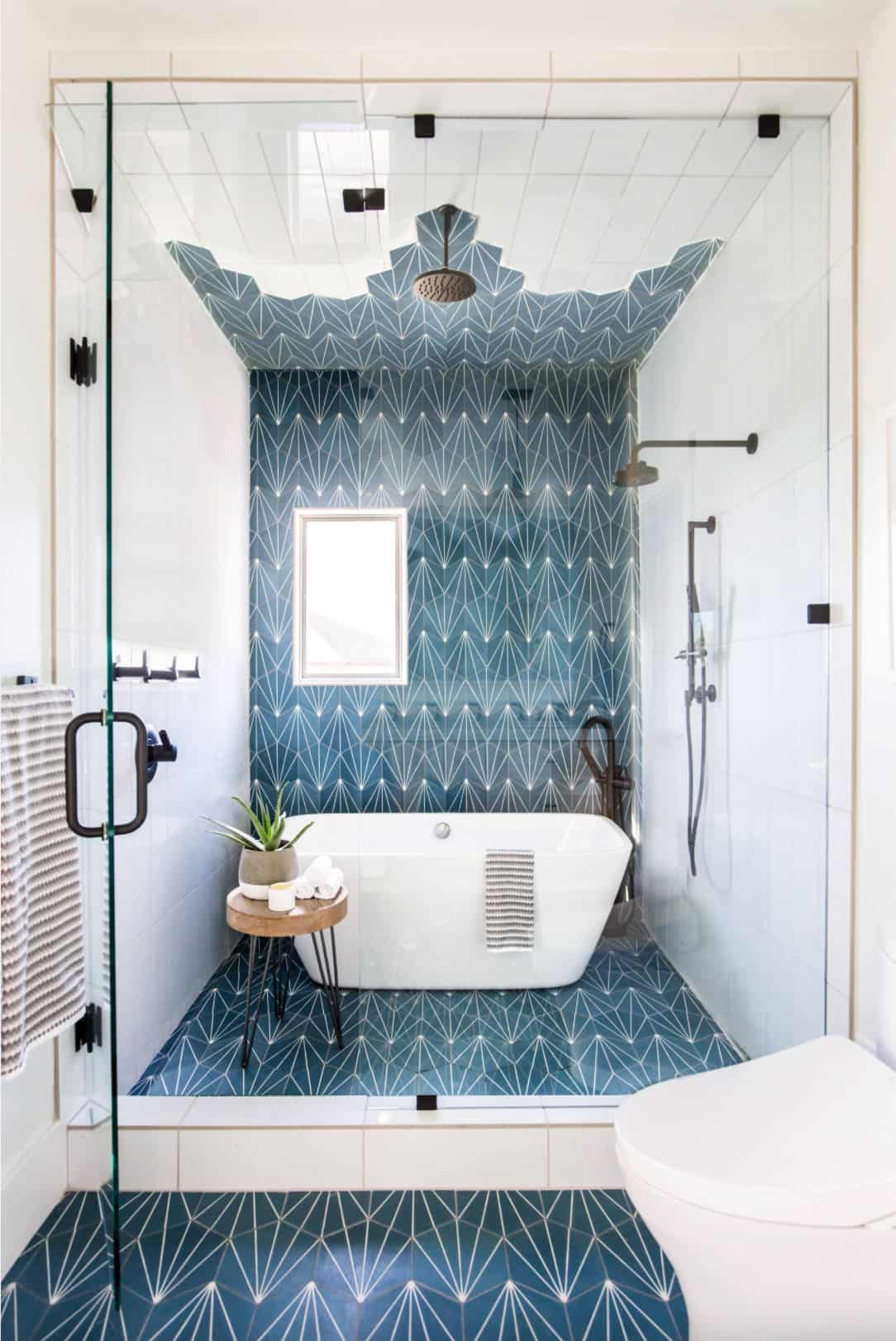 contemporary-bathroom-with-custom-tile-pattern