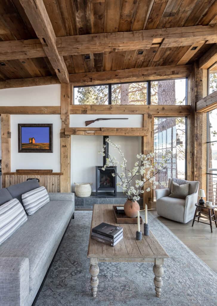 A magnificent lakeside barn house with sweeping views over Donner Lake