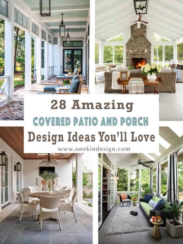 28 Amazing Covered Patio And Porch Design