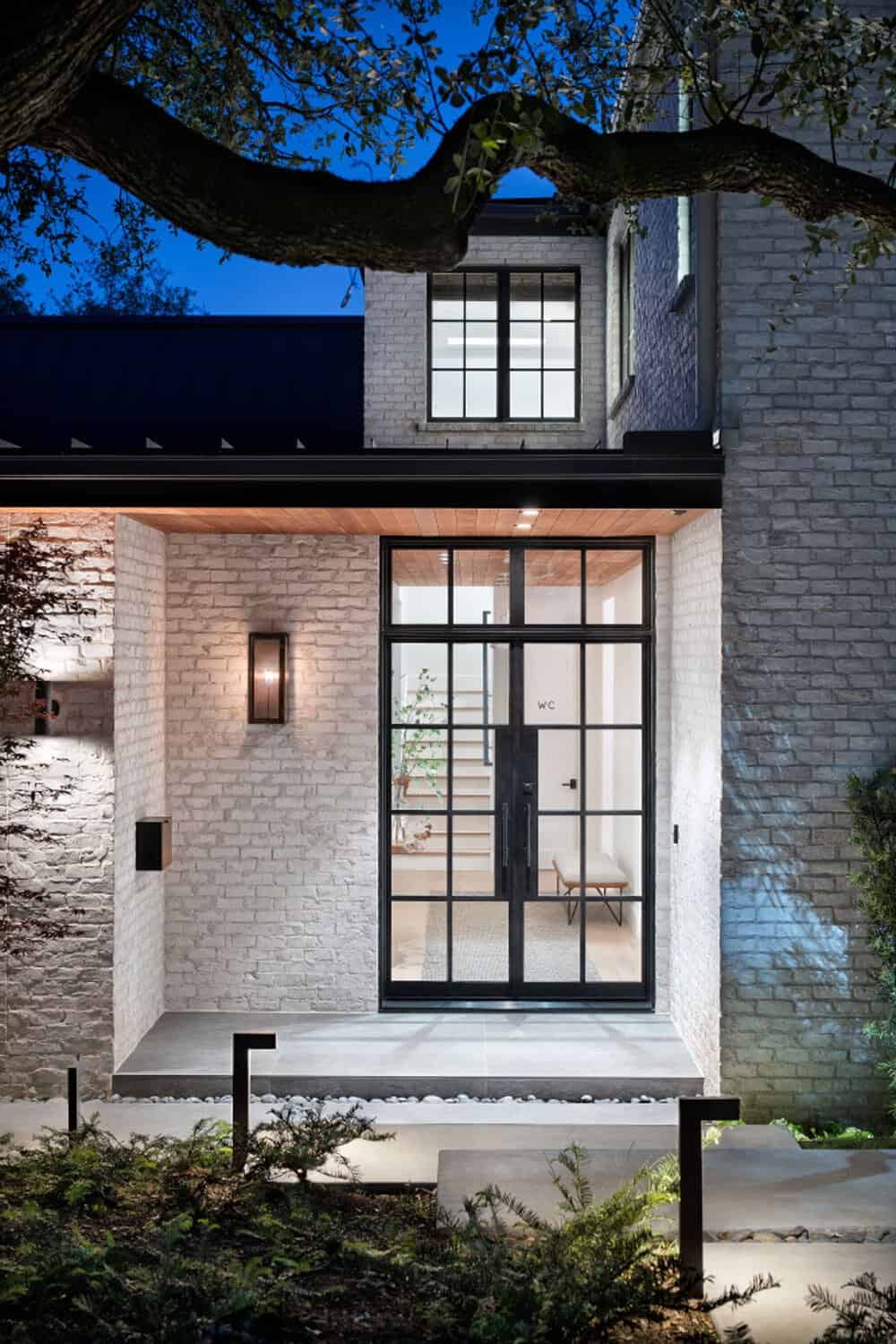 contemporary-home-entry-dusk