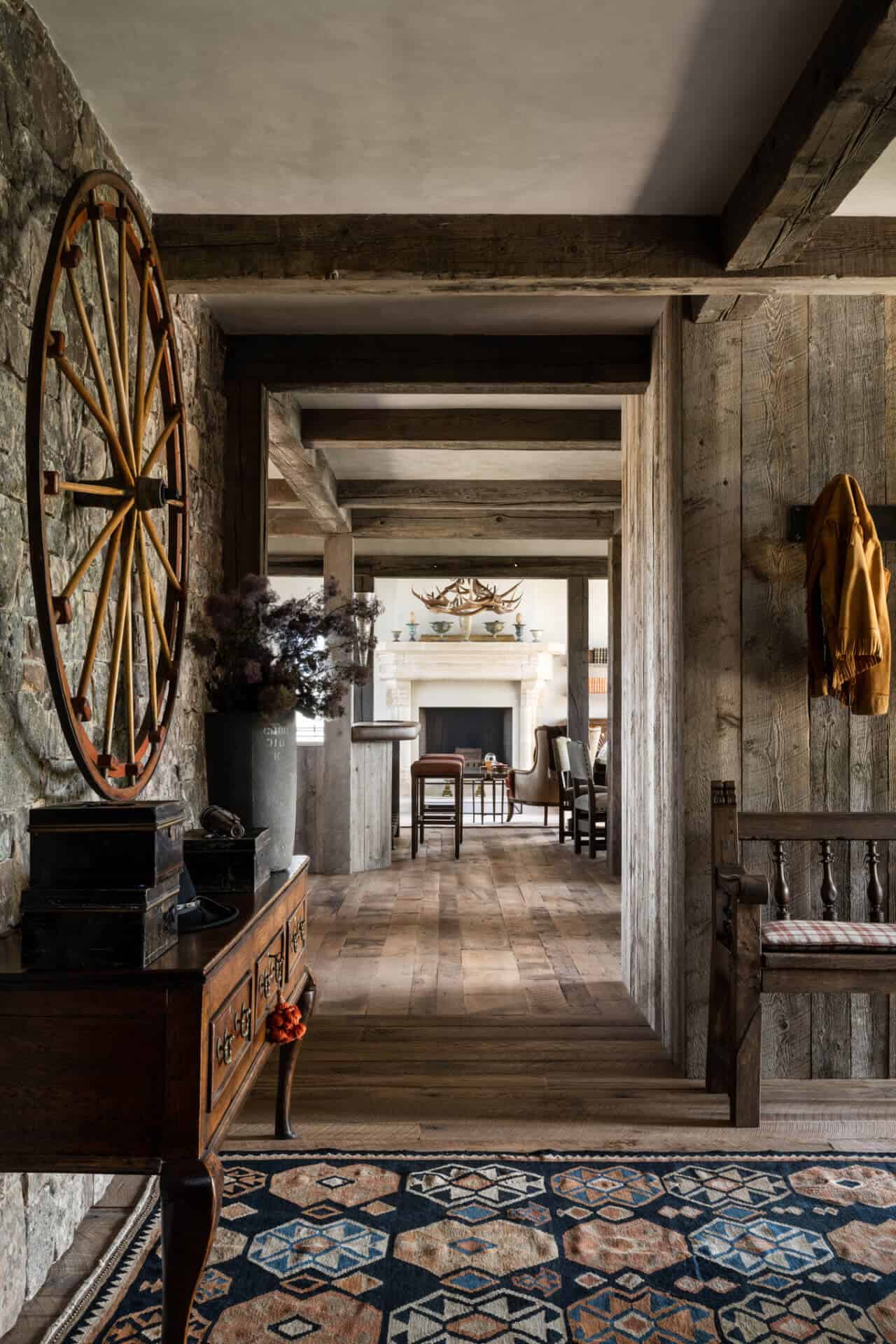 rustic-hallway