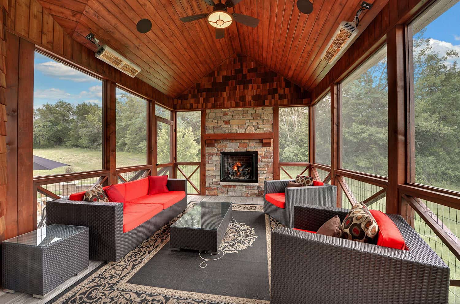 screened-porch-with-a-fireplace