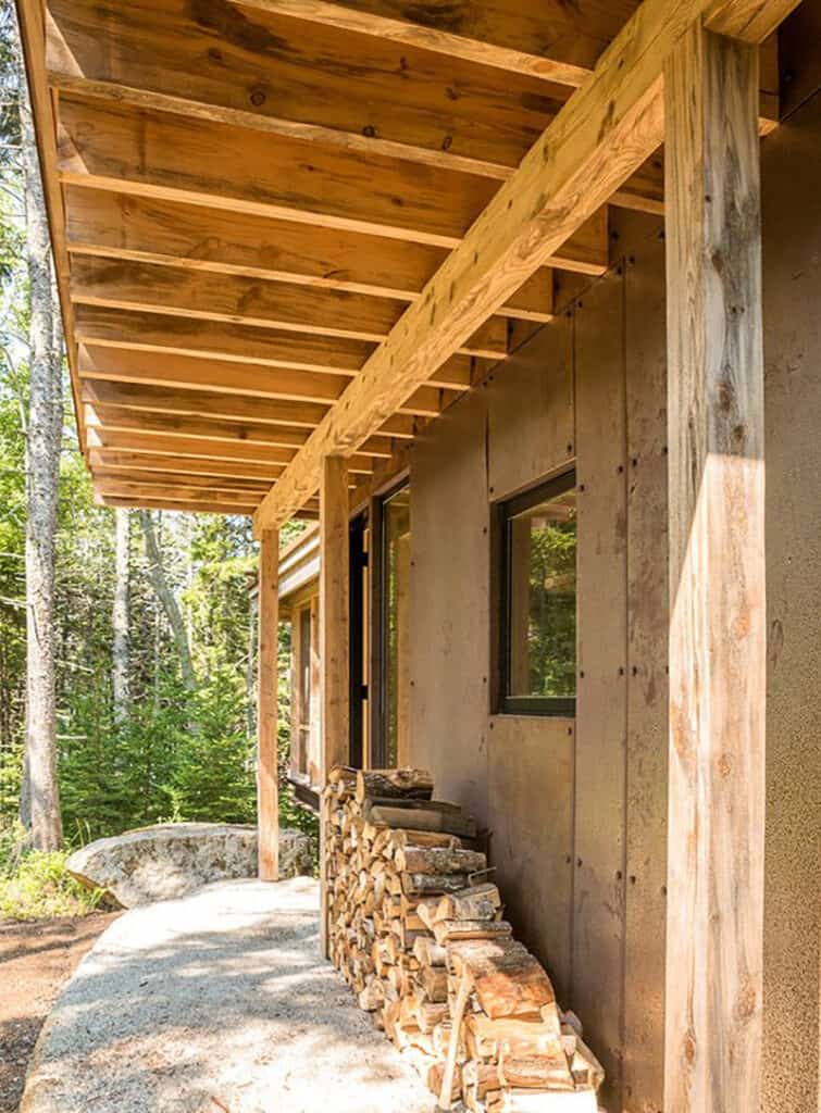 A 570 Square Foot Steel Cabin Immersed In A Beautiful Maine Forest a-570-square-foot-steel-cabin-immersed-in-a-beautiful-maine-forest