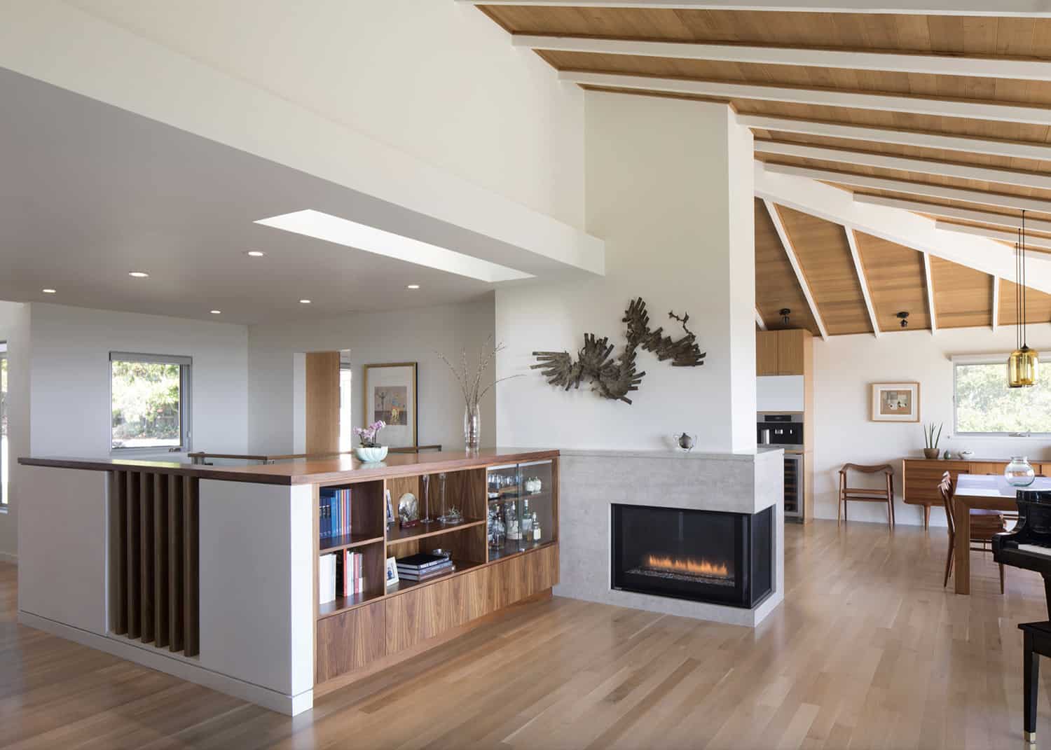 contemporary-living-room-with-a-fireplace