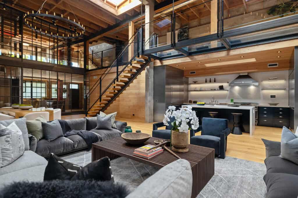 A warehouse loft offers an industrial chic live work home in San Francisco