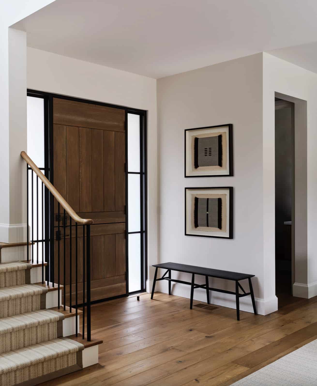 transitional-style-home-entry