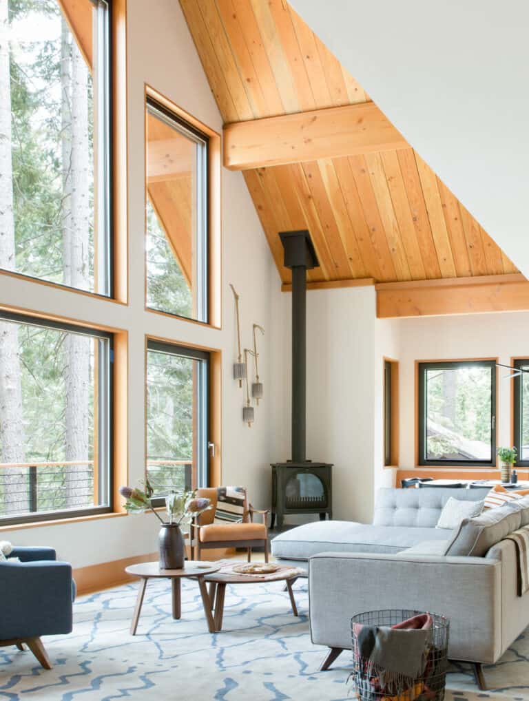 Get cozy in this A-Frame cabin in the peaceful woods of North Lake Tahoe