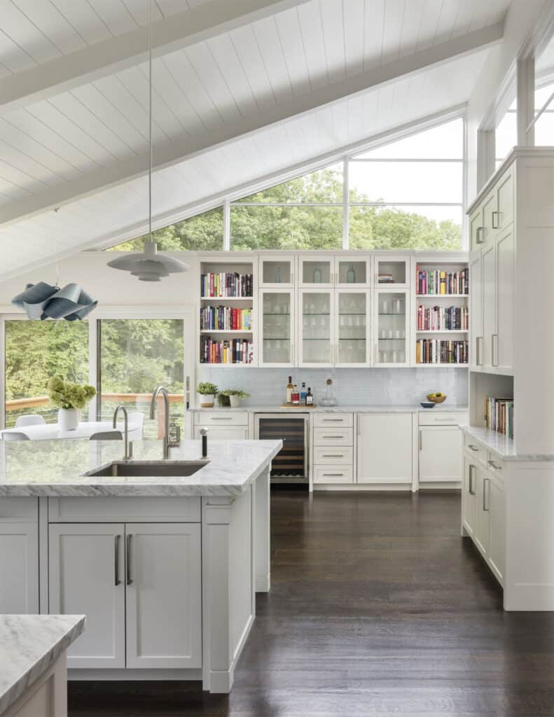 A stunning Westchester County lake house in a dreamy woodland setting