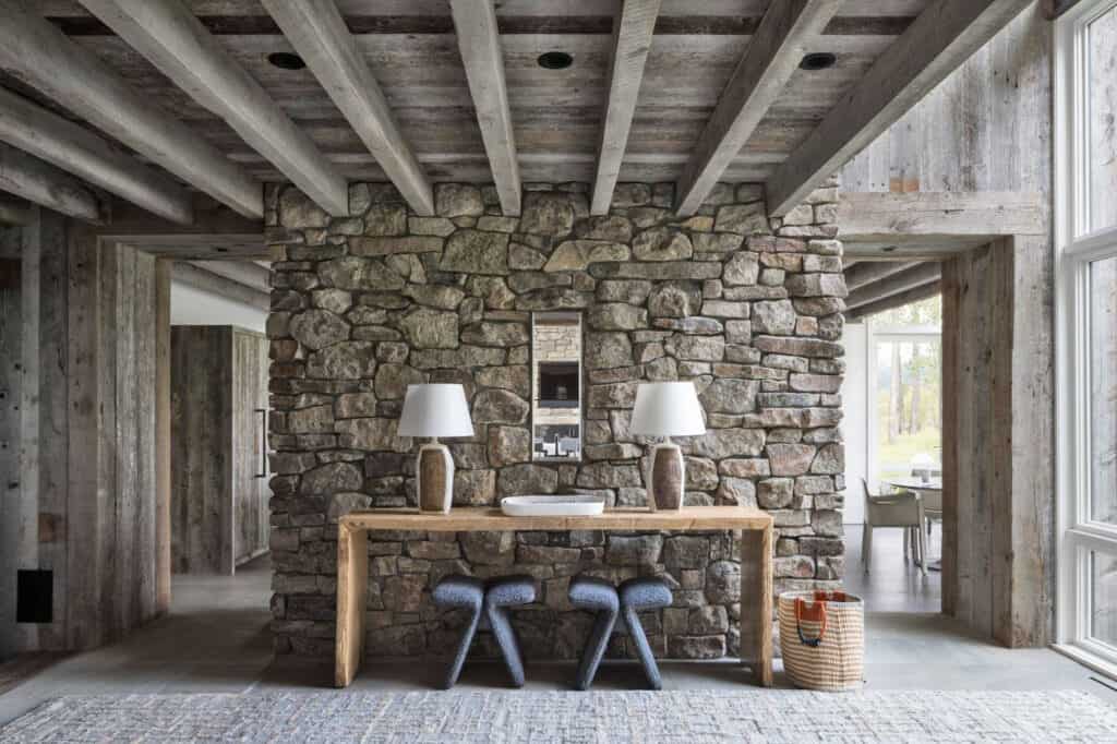 A rustic modern home with a strong connection to nature in Wyoming