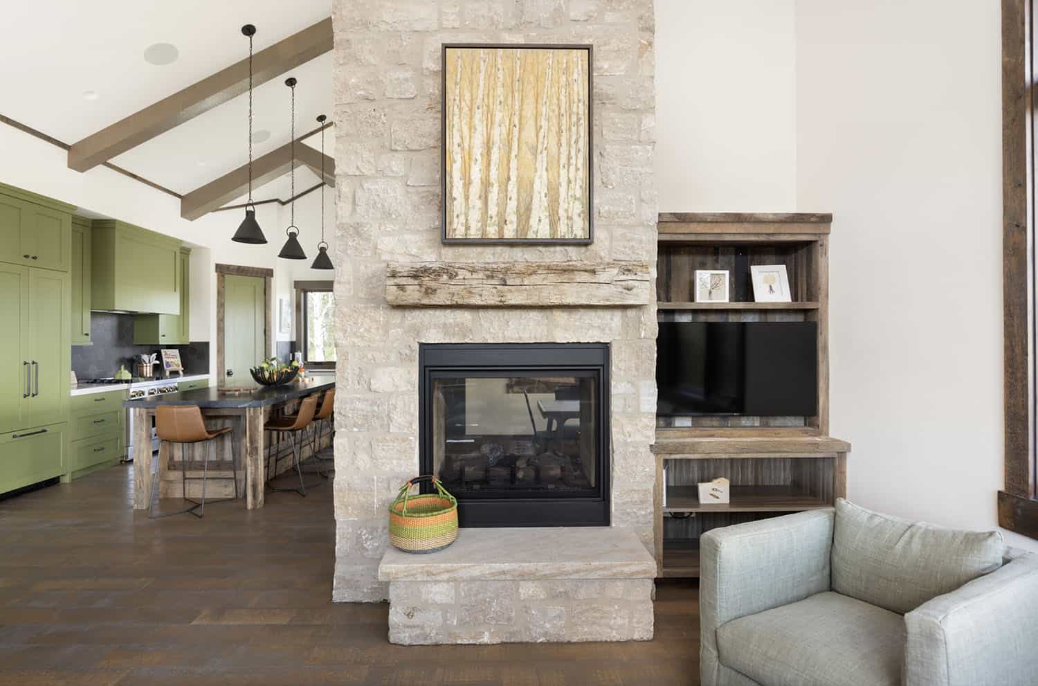 rustic-living-room-with-a-fireplace