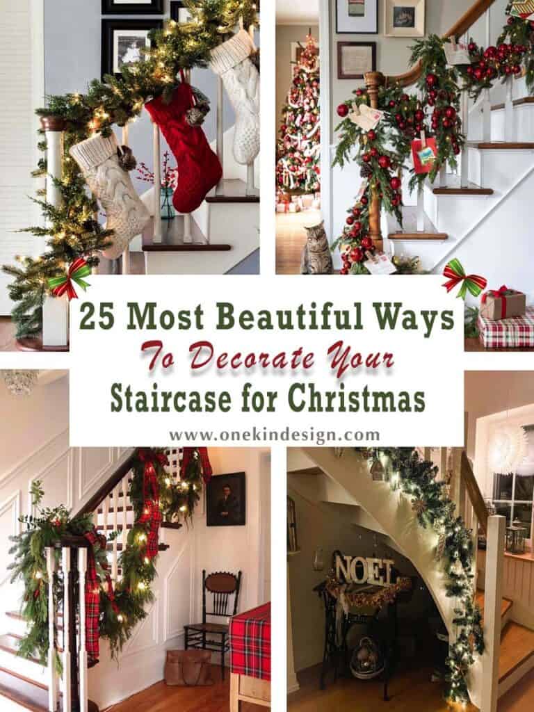 25 Most Beautiful Ways to Decorate Your Staircase for Christmas
