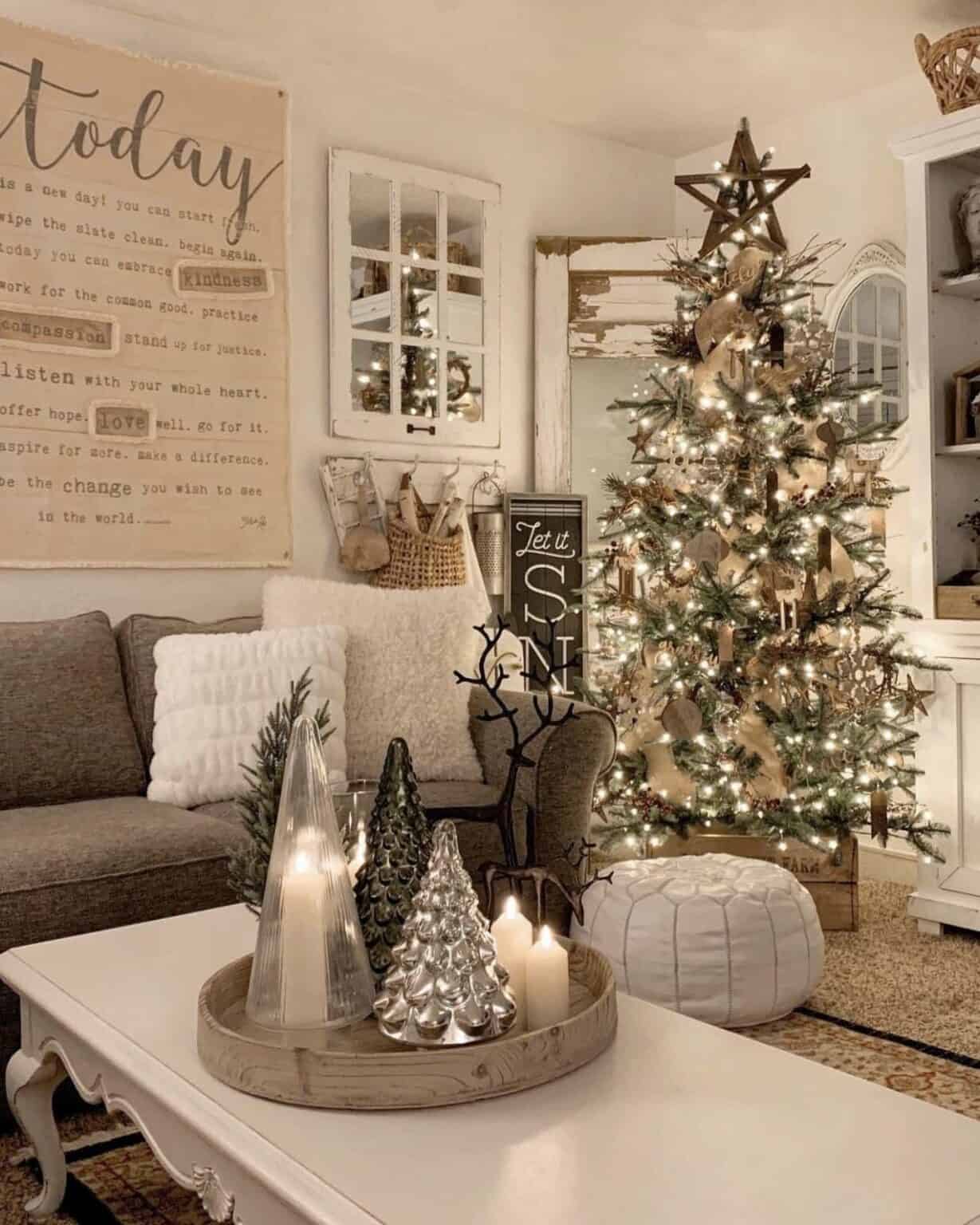 25 White Christmas Decorating Ideas To Make Your Home Sparkle