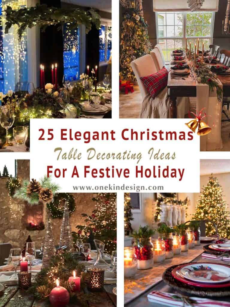 25 Elegant Christmas Table Decorating Ideas For A Festive Holiday