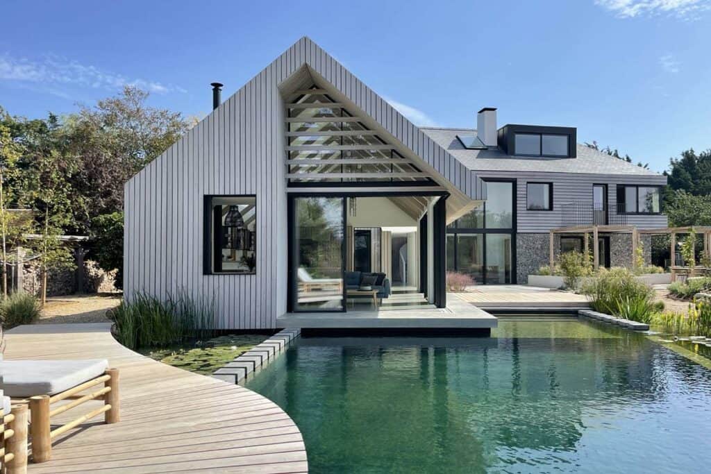 Image showcasing Tour a luxury eco-home floating over water in West Sussex: Terrarium