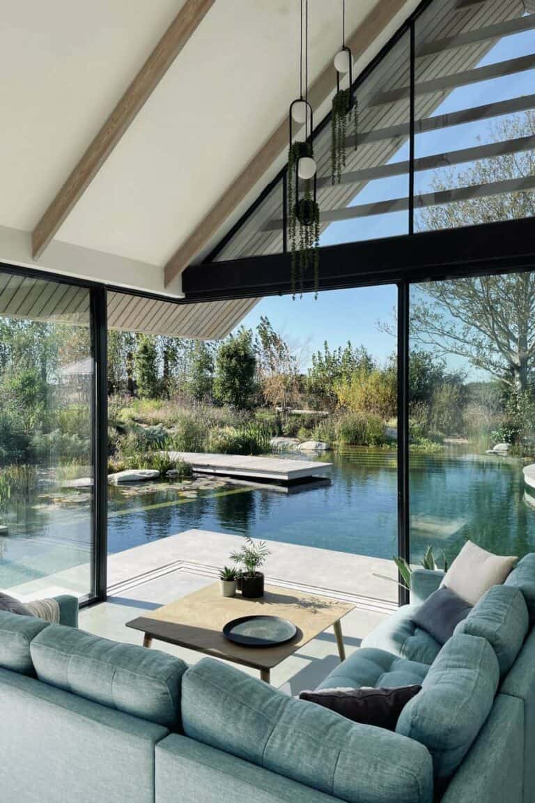 Tour a luxury eco-home floating over water in West Sussex: Terrarium
