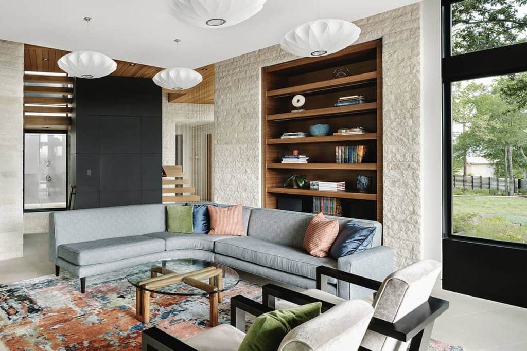 A spectacular modern Texas hill country home embraces the outdoors