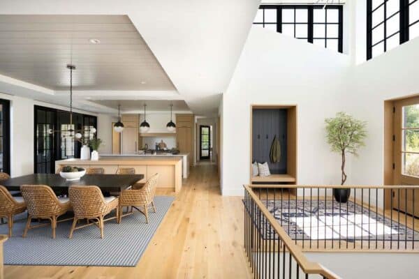 A modern dream house in North Dakota with warm and inviting details