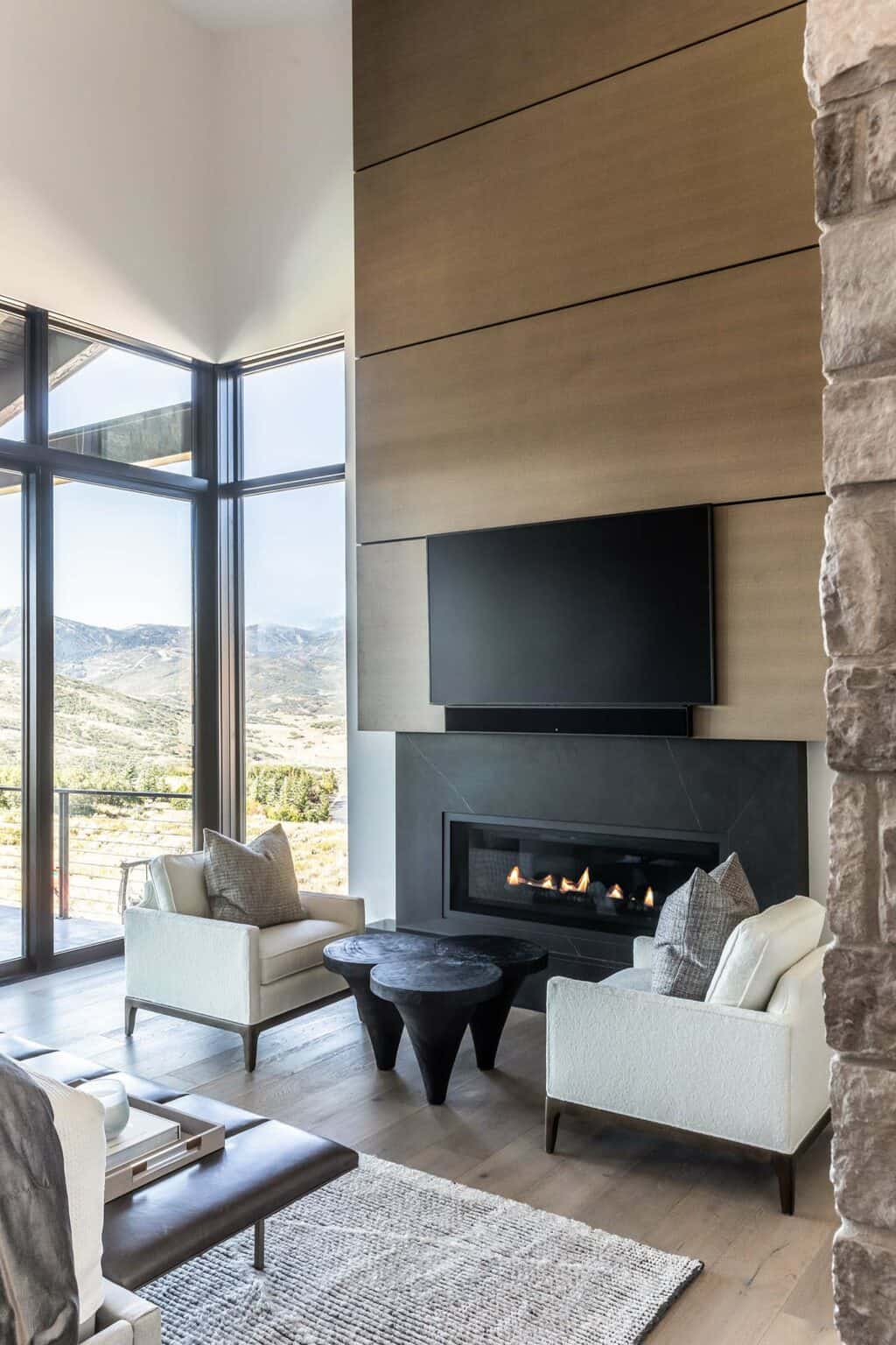 Inside a Park City dream house with spectacular modern mountain living