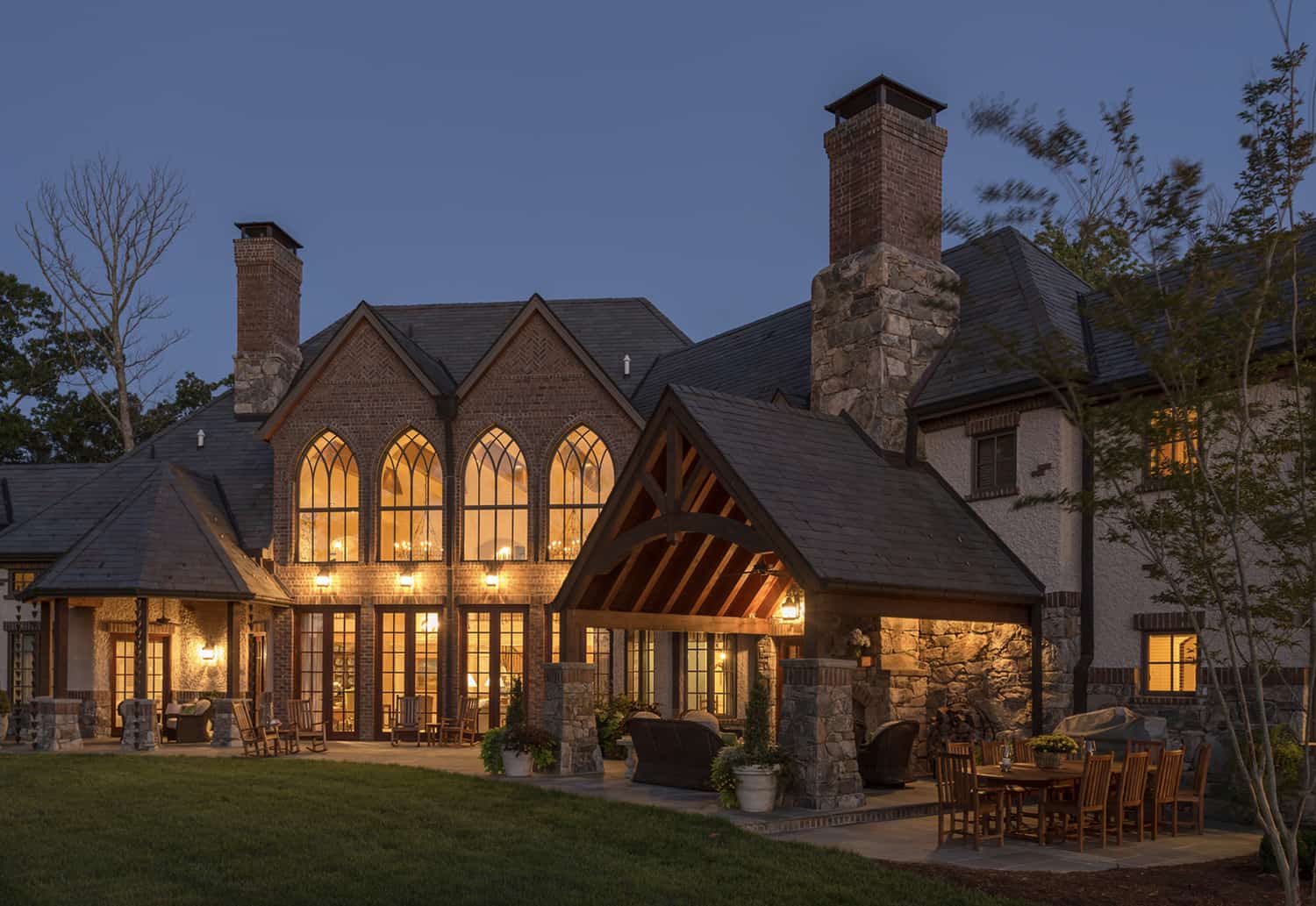 traditional-home-exterior-at-dusk