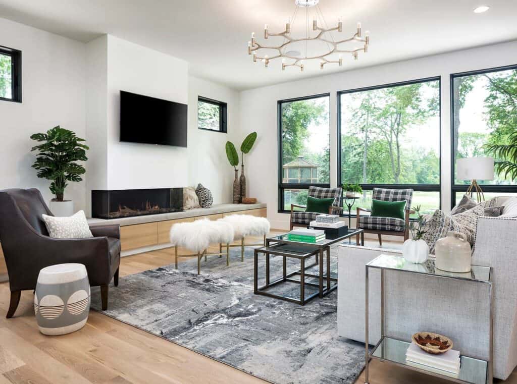 Tour this modern prairie style house with sophisticated details in ...