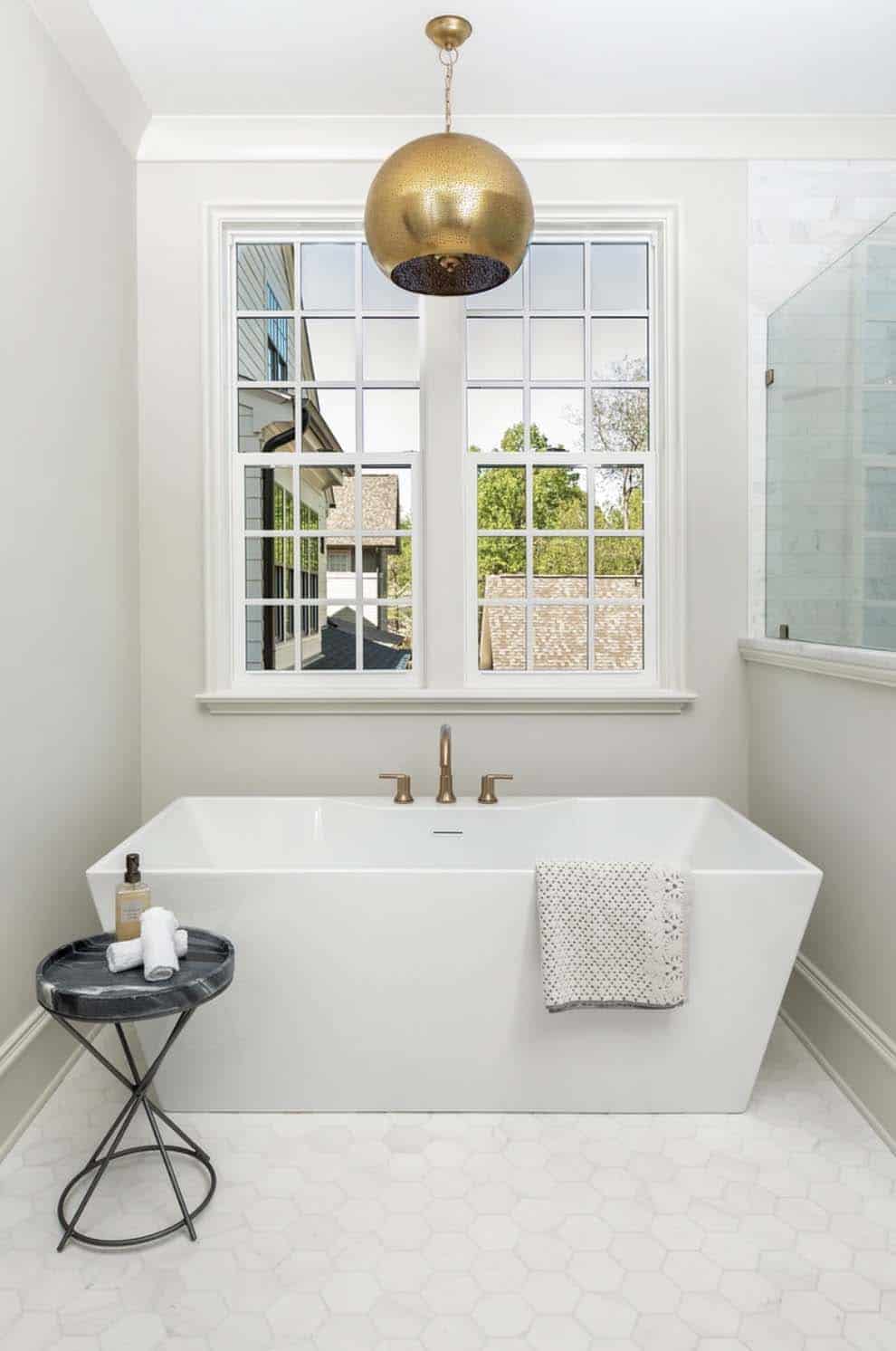 contemporary-bathroom-with-a-freestanding-tub