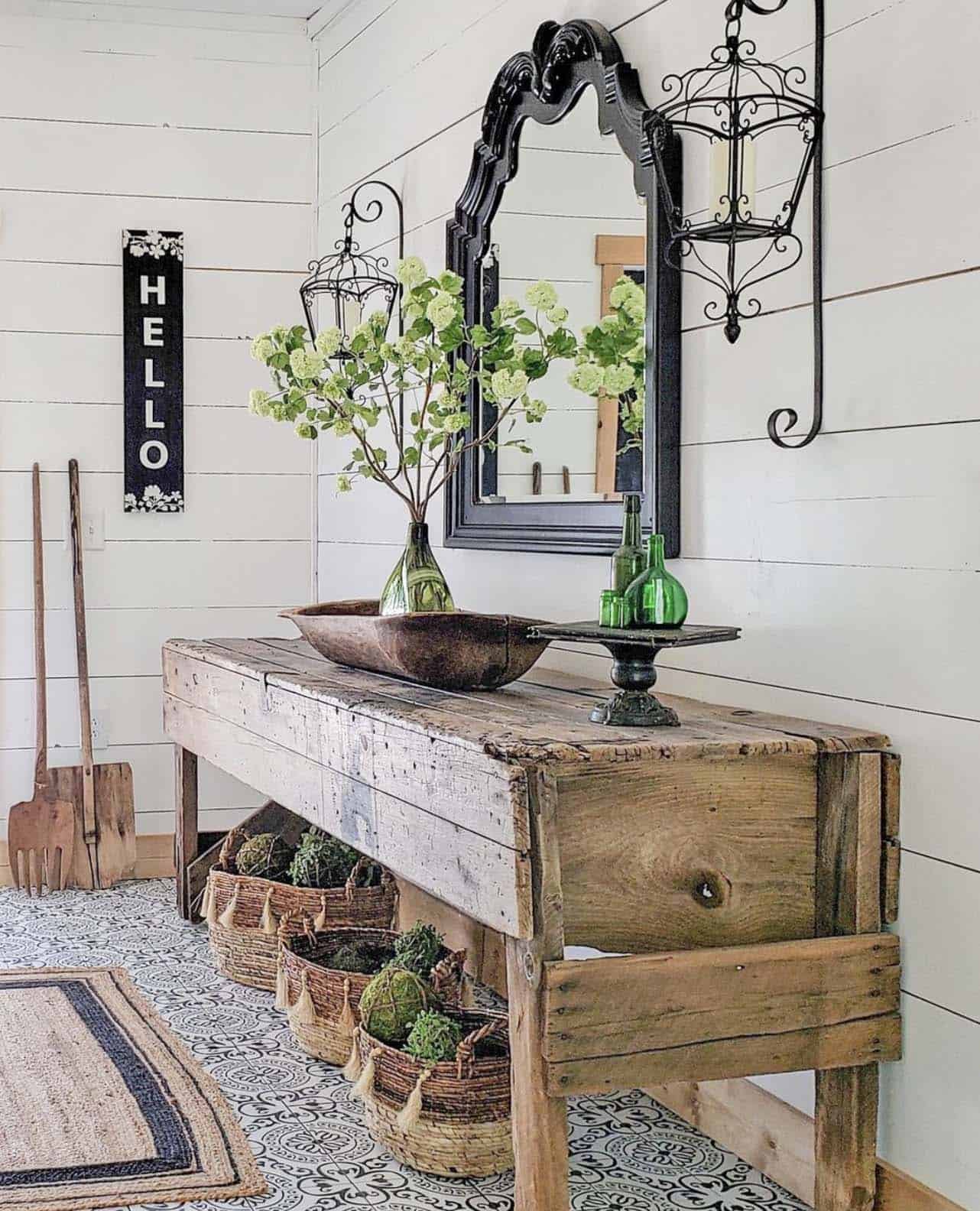 spring-console-table-decor-entry