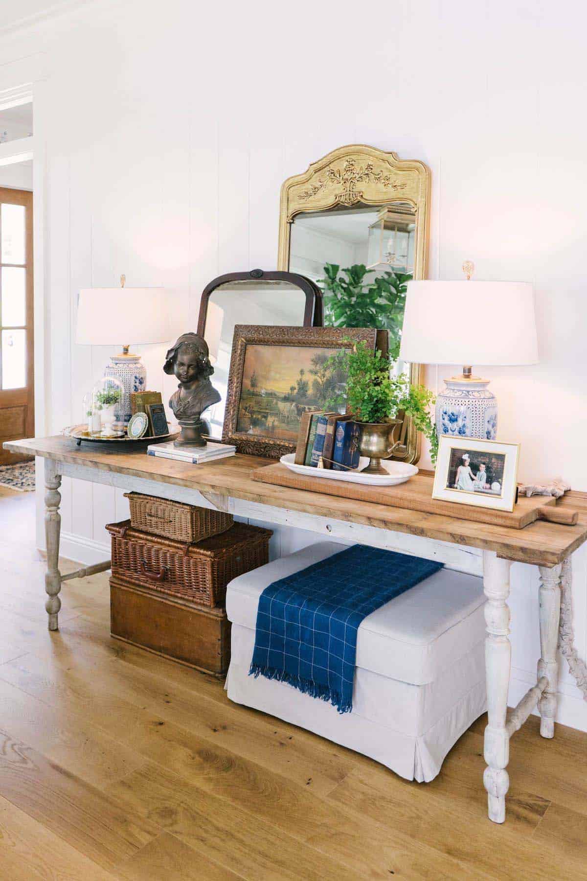 spring-console-table-decor-entry