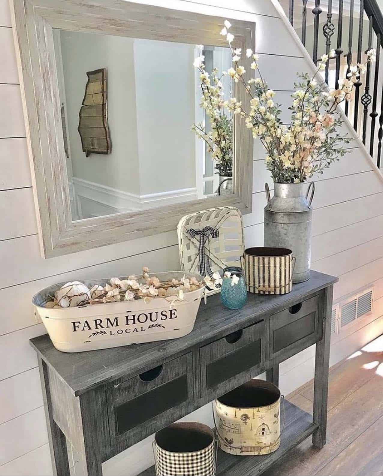 spring-console-table-decor-entry