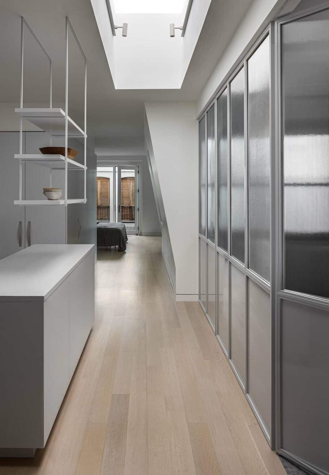 View of A modern renovation of a townhouse for empty nesters in Washington, DC