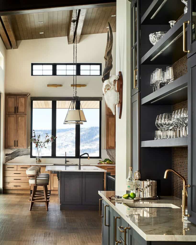 A spectacular mountain retreat perched hillside in Steamboat Springs