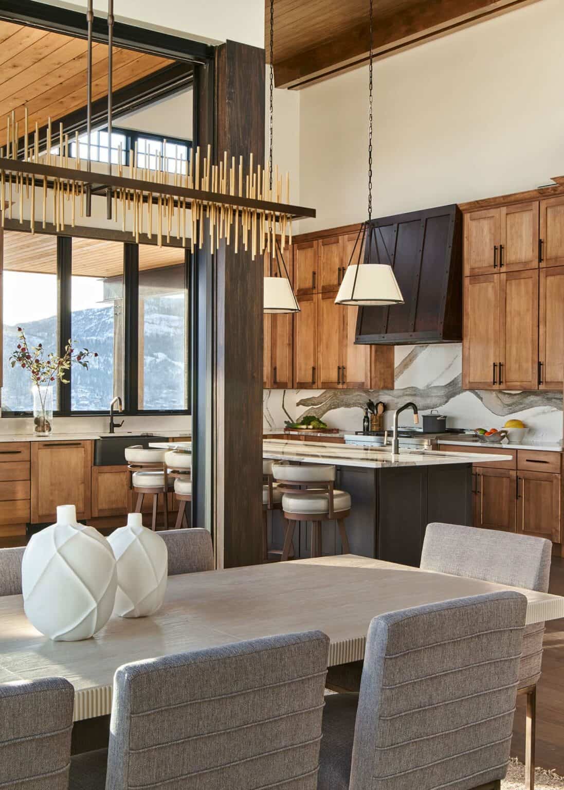 A spectacular mountain retreat perched hillside in Steamboat Springs