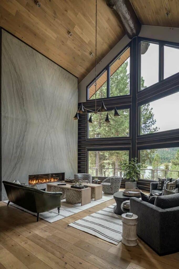 Tour this playful lakefront cabin retreat on Blackhawk Lake, Idaho