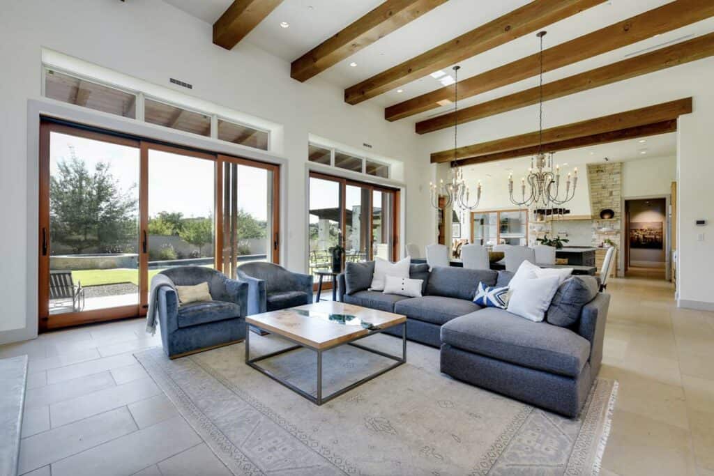 Step into this inviting Texas Hill Country house with luminous interiors