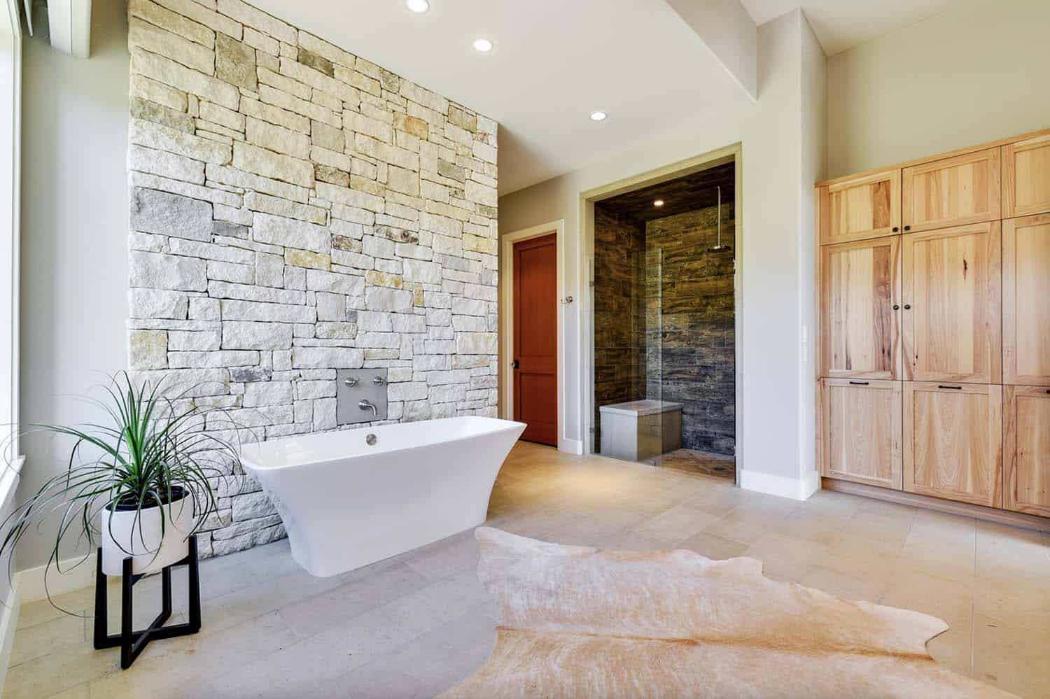 transitional-bathroom-with-a-freestanding-tub