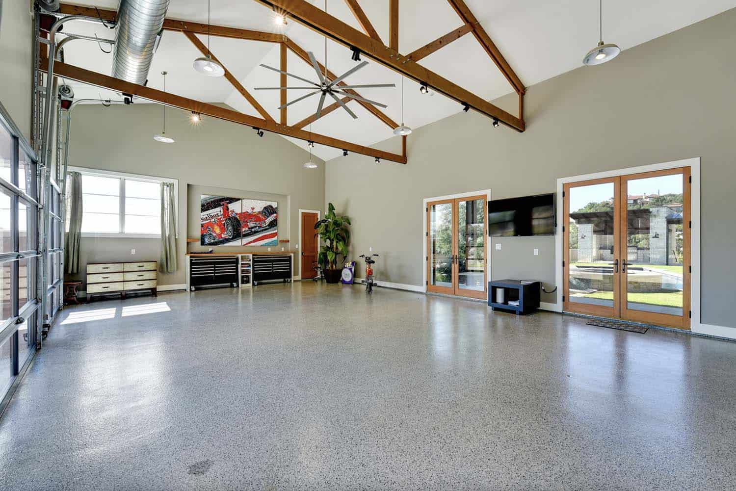 transitional-home-garage