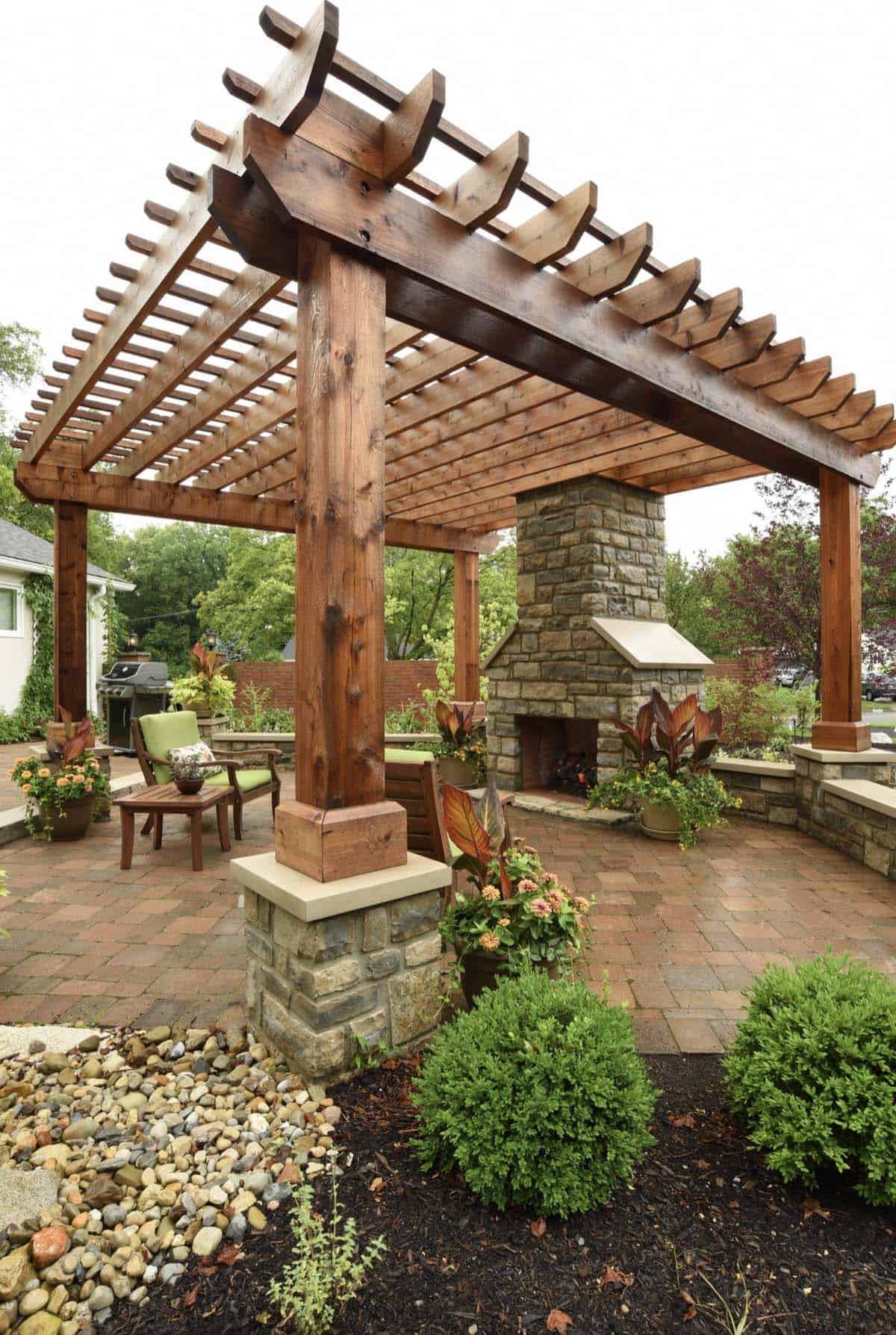 Craftsman Style Pergola Patio Craftsman Style Pergola Patio