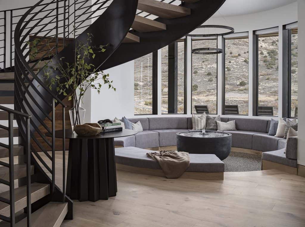 Mountain modern luxury home in Utah with striking views of Mt. Timpanogos