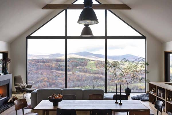 featured posts image for A modern mountain ski house with amazing views in the Catskill Mountains