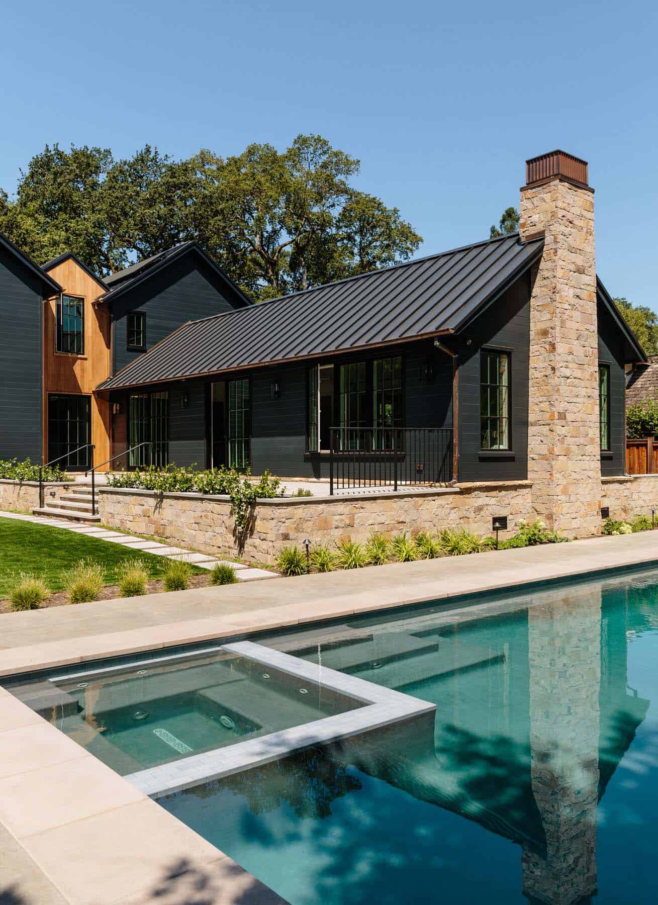 contemporary-farmhouse-exterior-pool