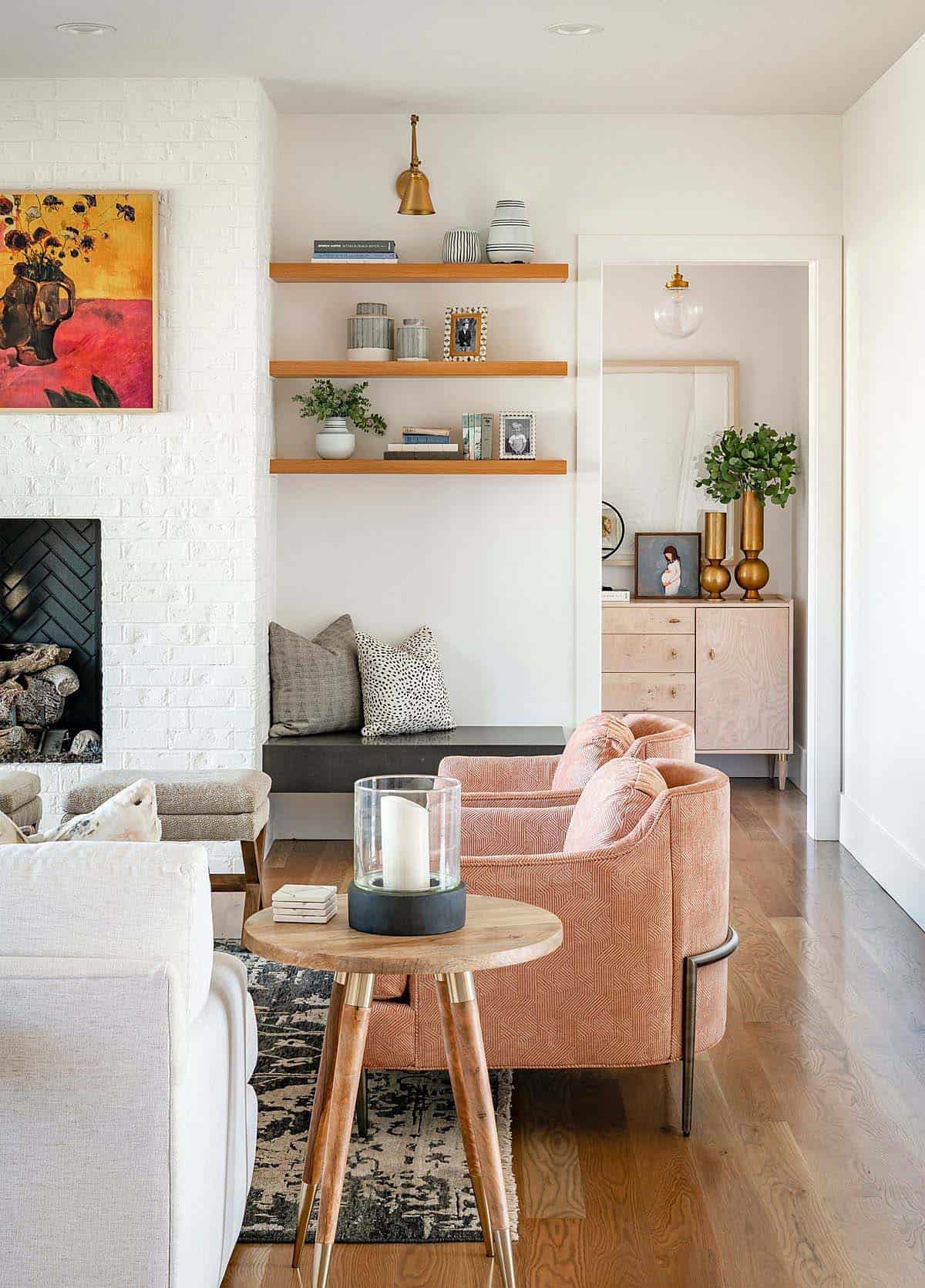 contemporary-living-room-with-a-fireplace