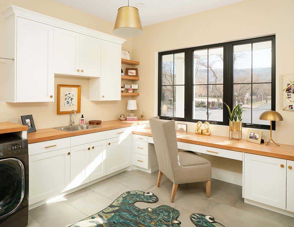 contemporary-laundry-room-and-home-office