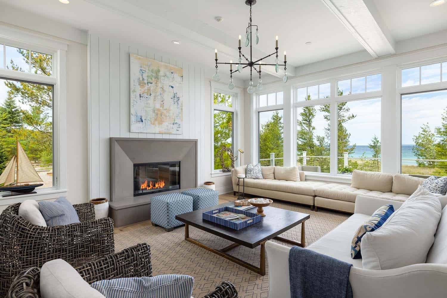 beach-style-living-room-with-a-fireplace