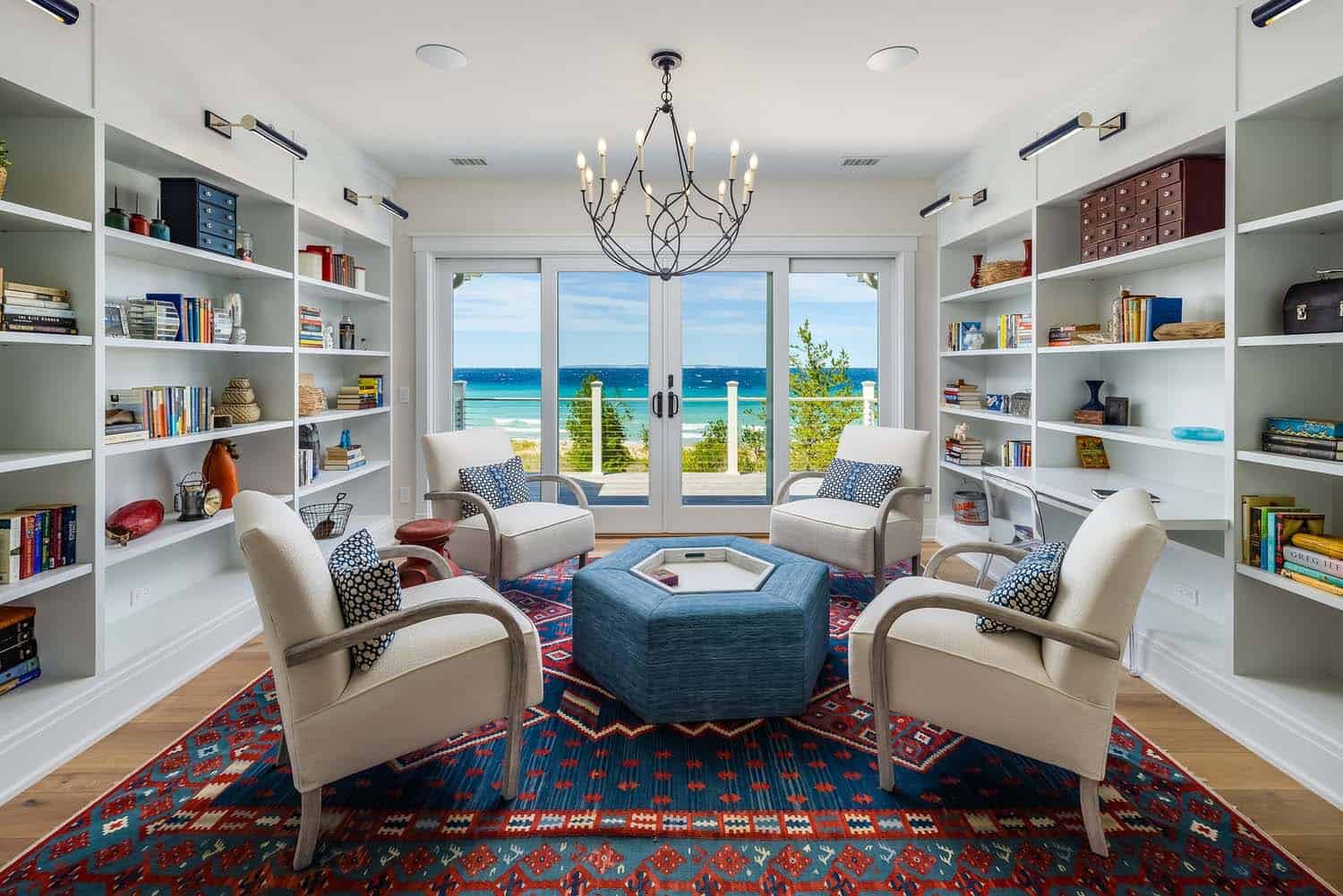 beach-style-home-library