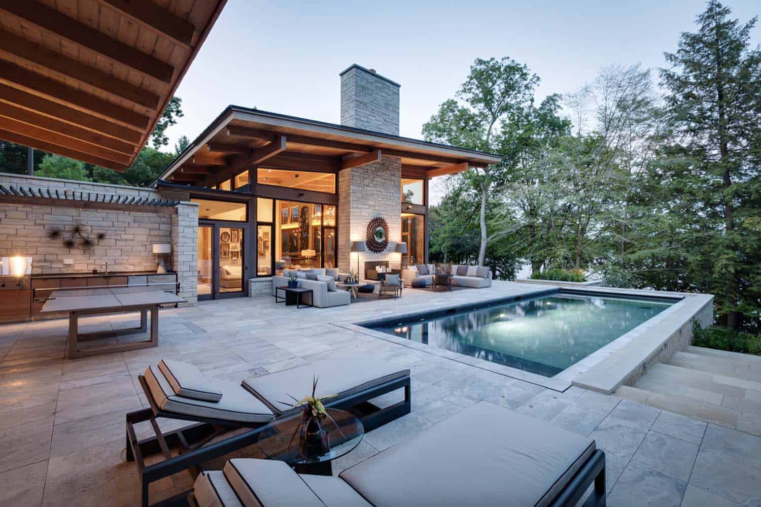 lakeside-resort-home-modern-exterior-outdoor-kitchen-and-spa